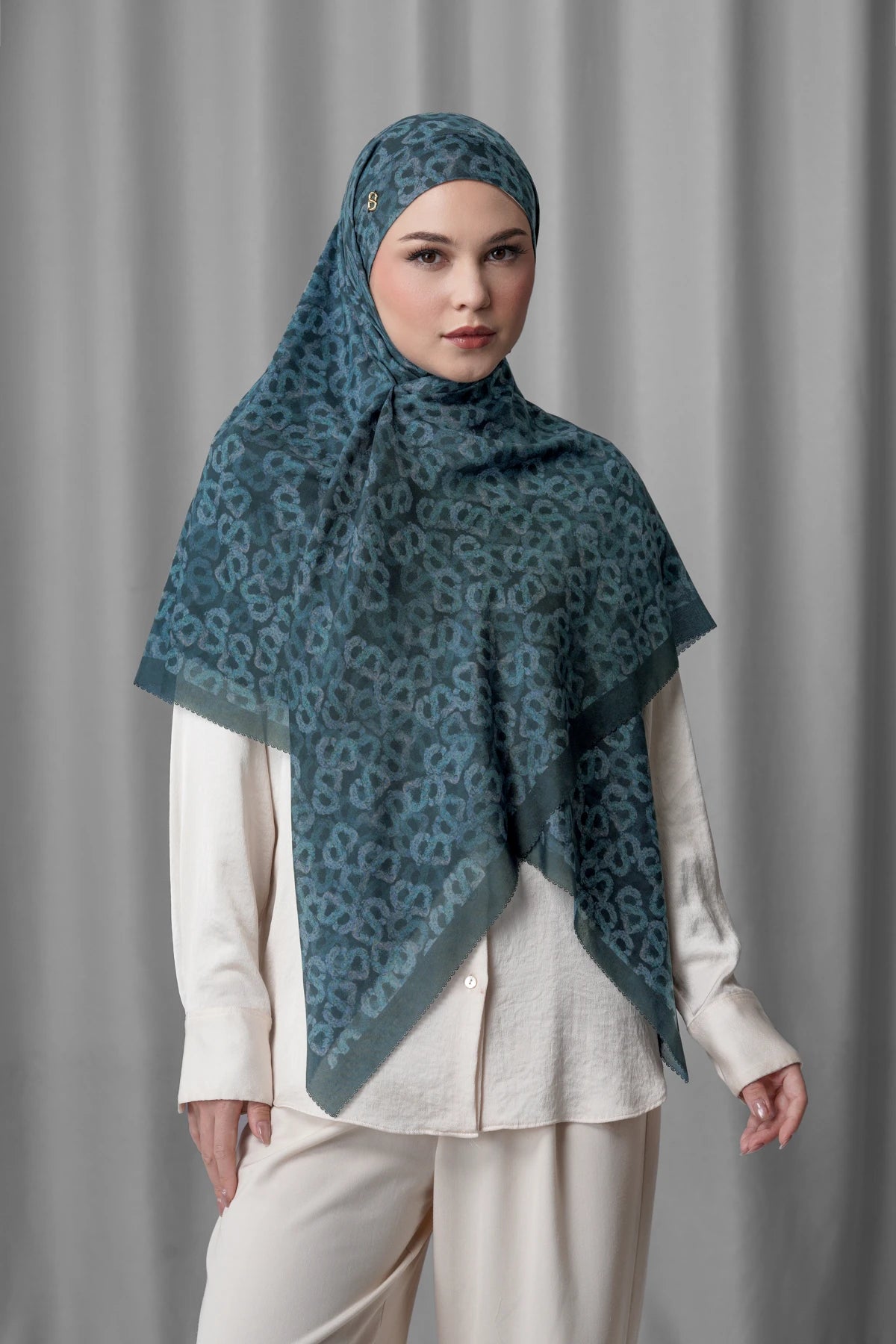 Samla de Fleur Tie Back Square - Blueberry