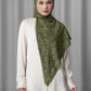 Samla de Fleur Tie Back Square - Deep Olive