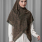 Samla de Fleur Tie Back Square - Turkish Coffee