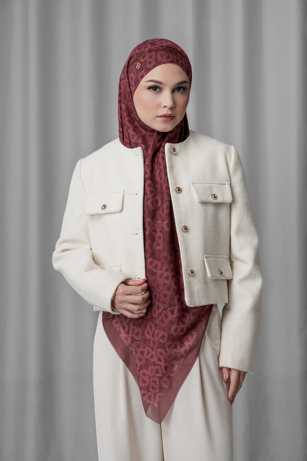 Samla de Fleur Tie Back Square - Vineyard