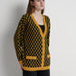 Signature Monogram Cardigan - Tumeric