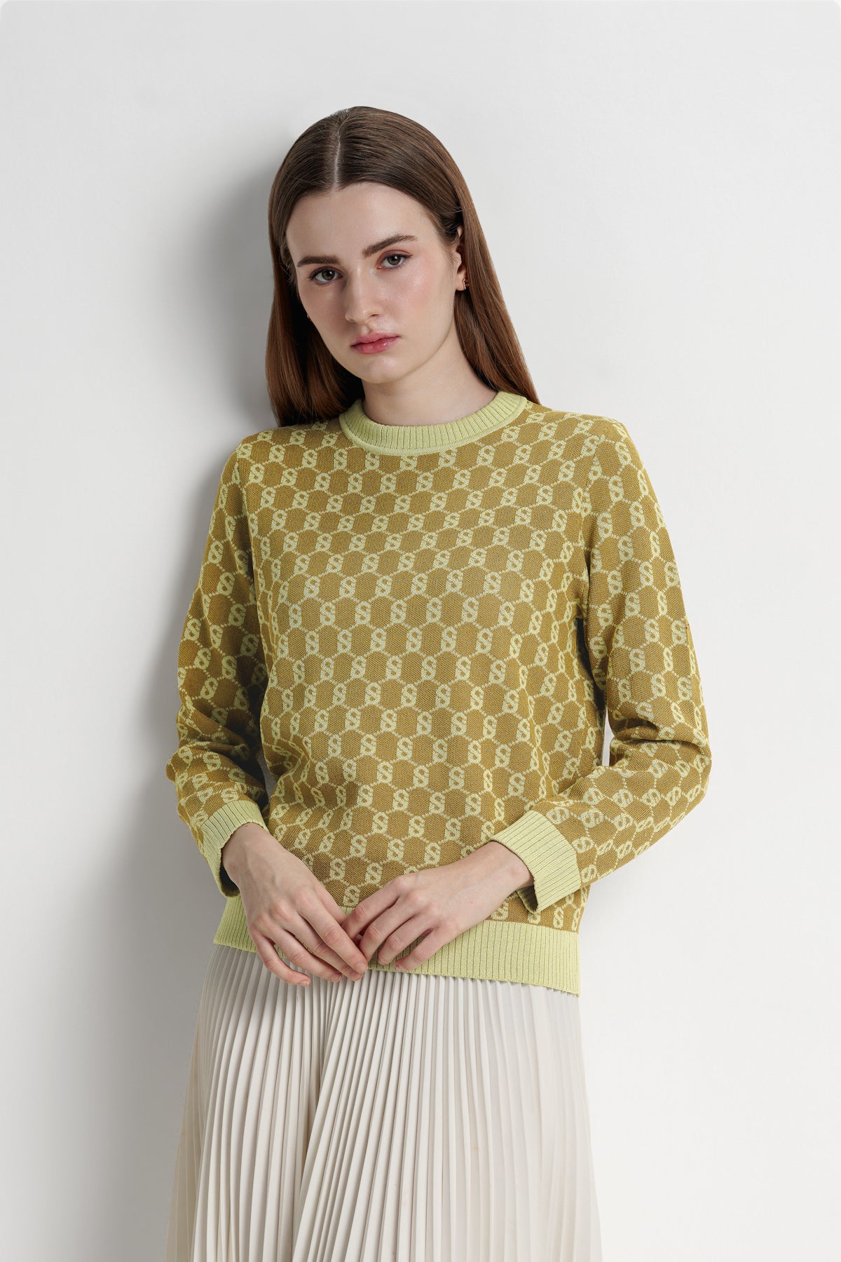 Signature Monogram Sweatshirt - Moss