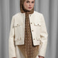 Songket Tie Back Square - Cinnamon