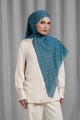 Songket Tie Back Square - Indigo