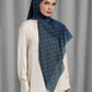 Songket Tie Back Square - Maritime Blue
