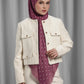 Songket Tie Back Square - Orchid