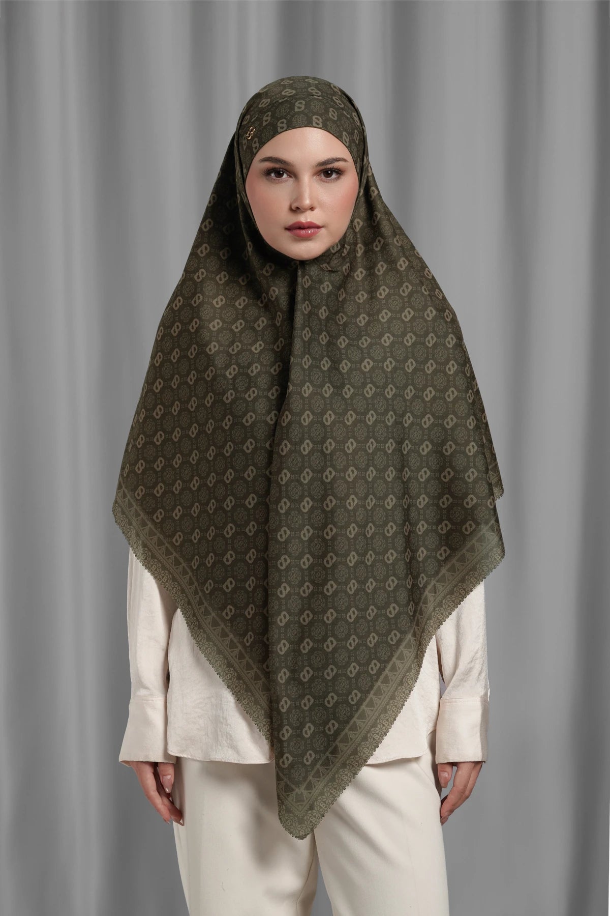 Songket Tie Back Square - Wood