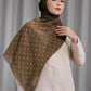 Songket Tie Back Shawl - Cinnamon