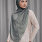 Songket Tie Back Shawl - Fog