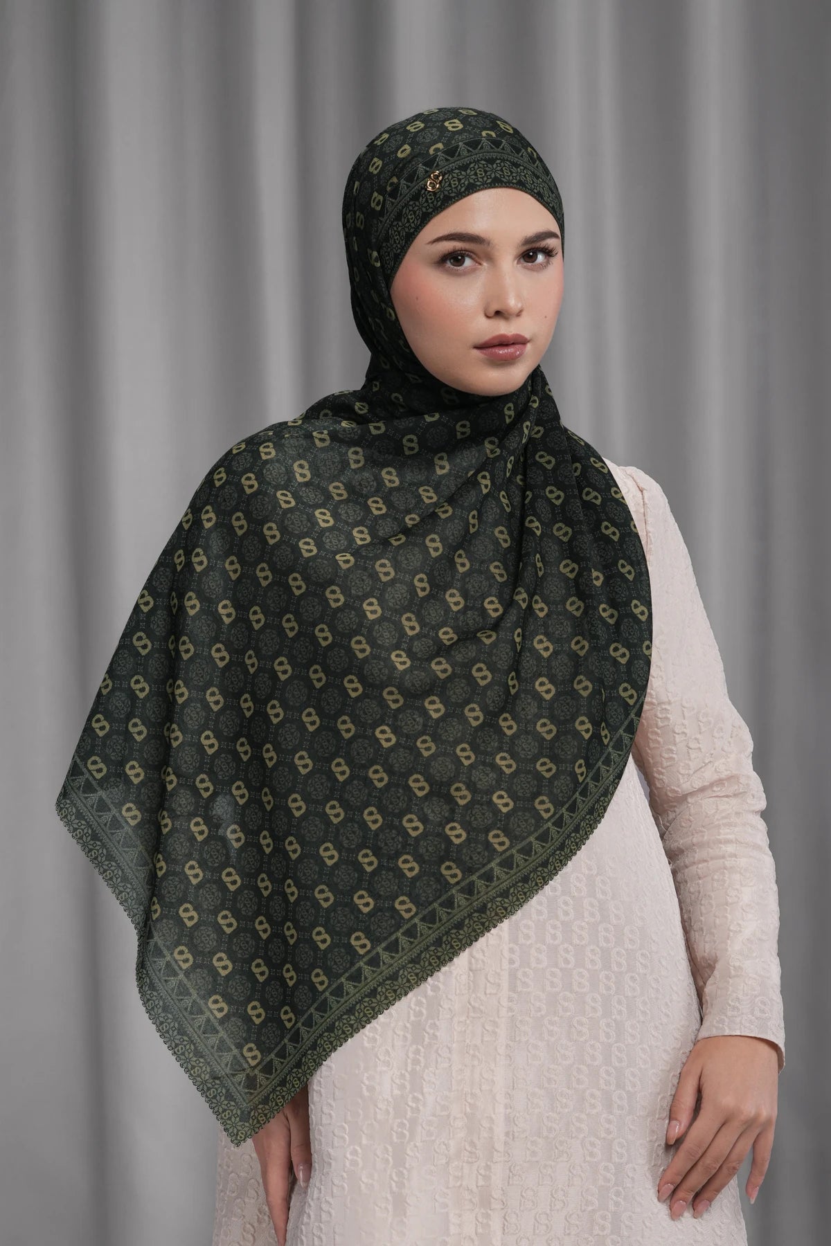 Songket Tie Back Shawl - Hornbill