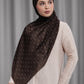 Songket Tie Back Shawl - Mahogany