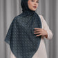 Songket Tie Back Shawl - Maritime Blue