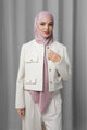Tapis Tie Back Square - Bridal Rose