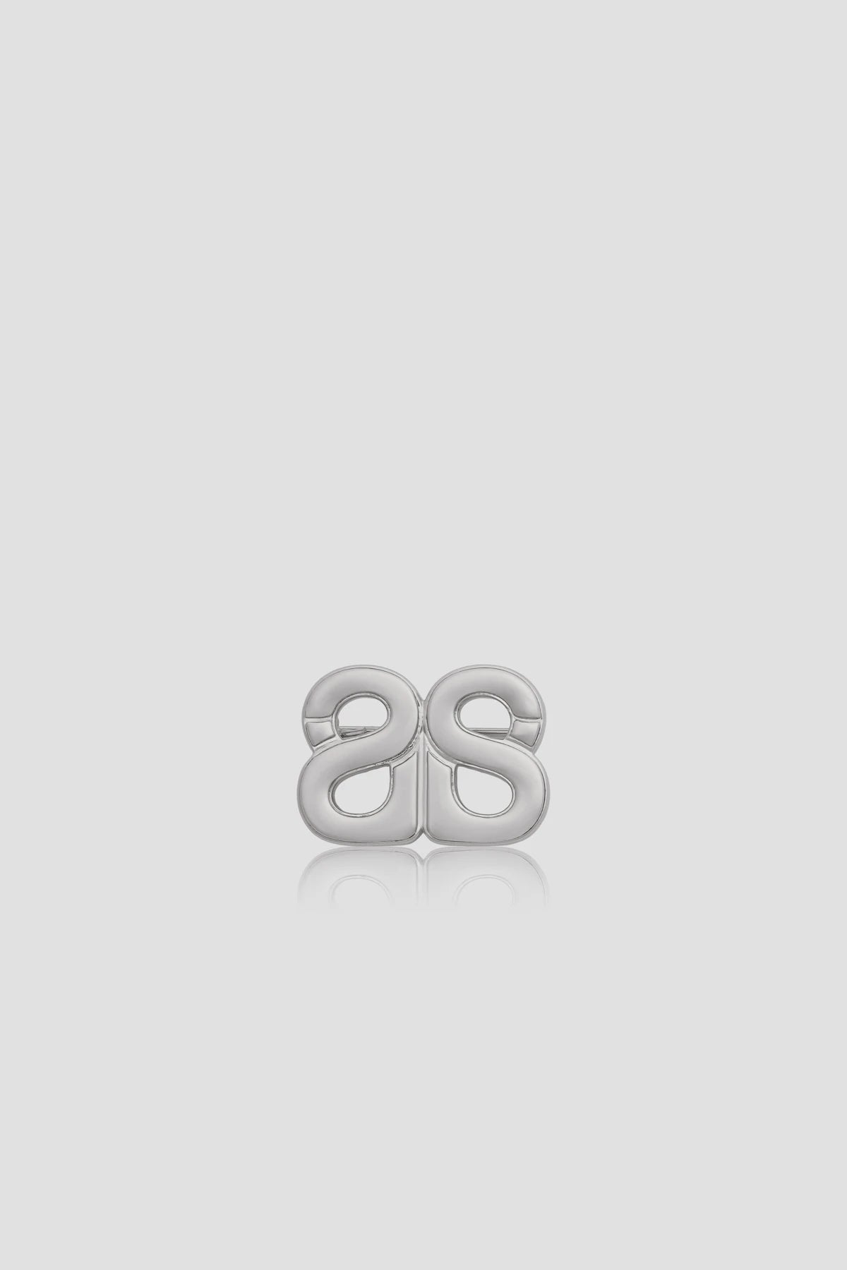 Twin Petite Brooch - Silver