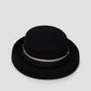 vera hat in black by buttonscarves back view