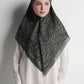 waves monogram tie back scarf in caviar by buttonscarves style look