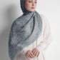 Waves Monogram Tie Back Shawl - Endless Sky