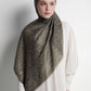 Waves Monogram Tie Back Shawl - Seal Brown