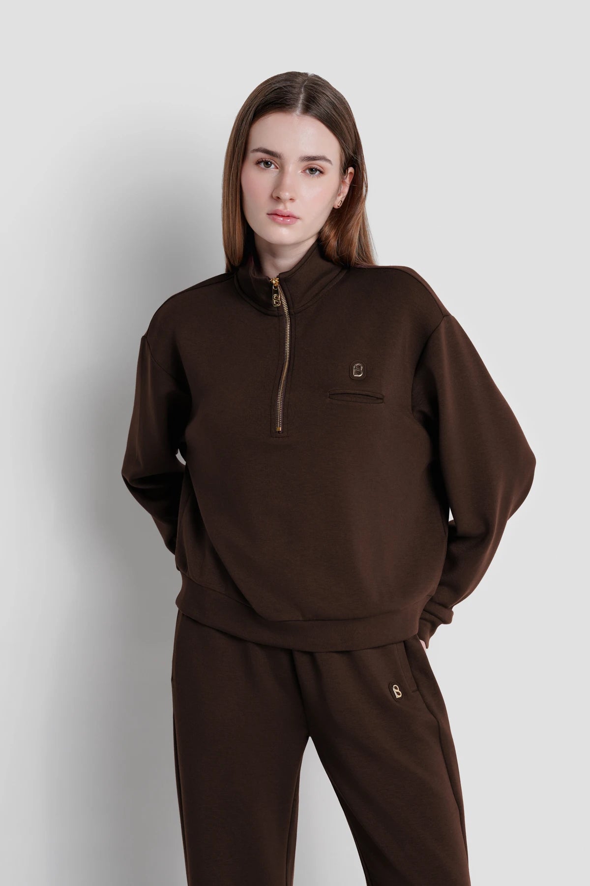 Zoey Sweatshirt - Dark Brown