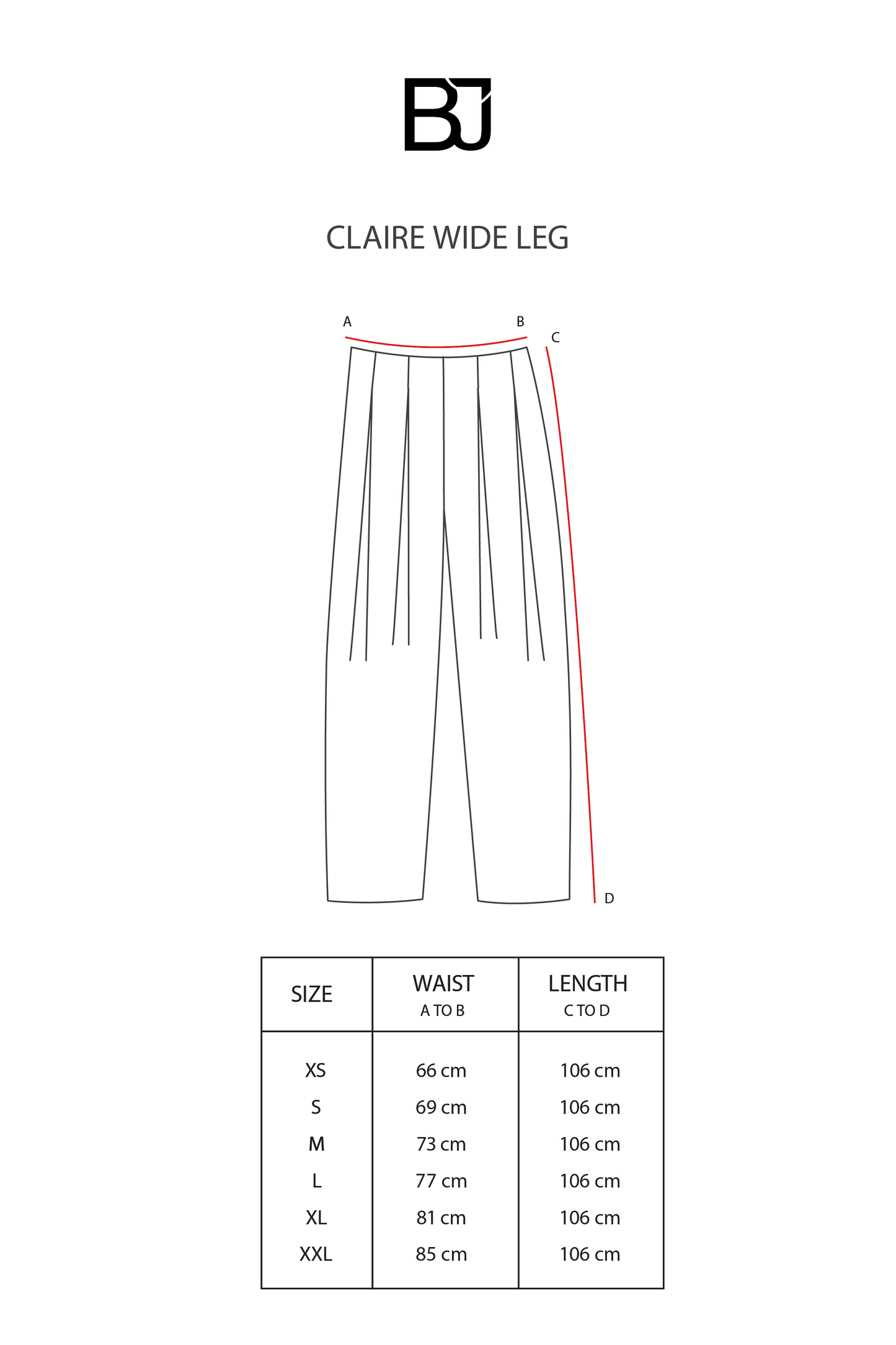 Claire Wide Leg - White