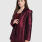 Bimu Jacquard Blazer - Maroon
