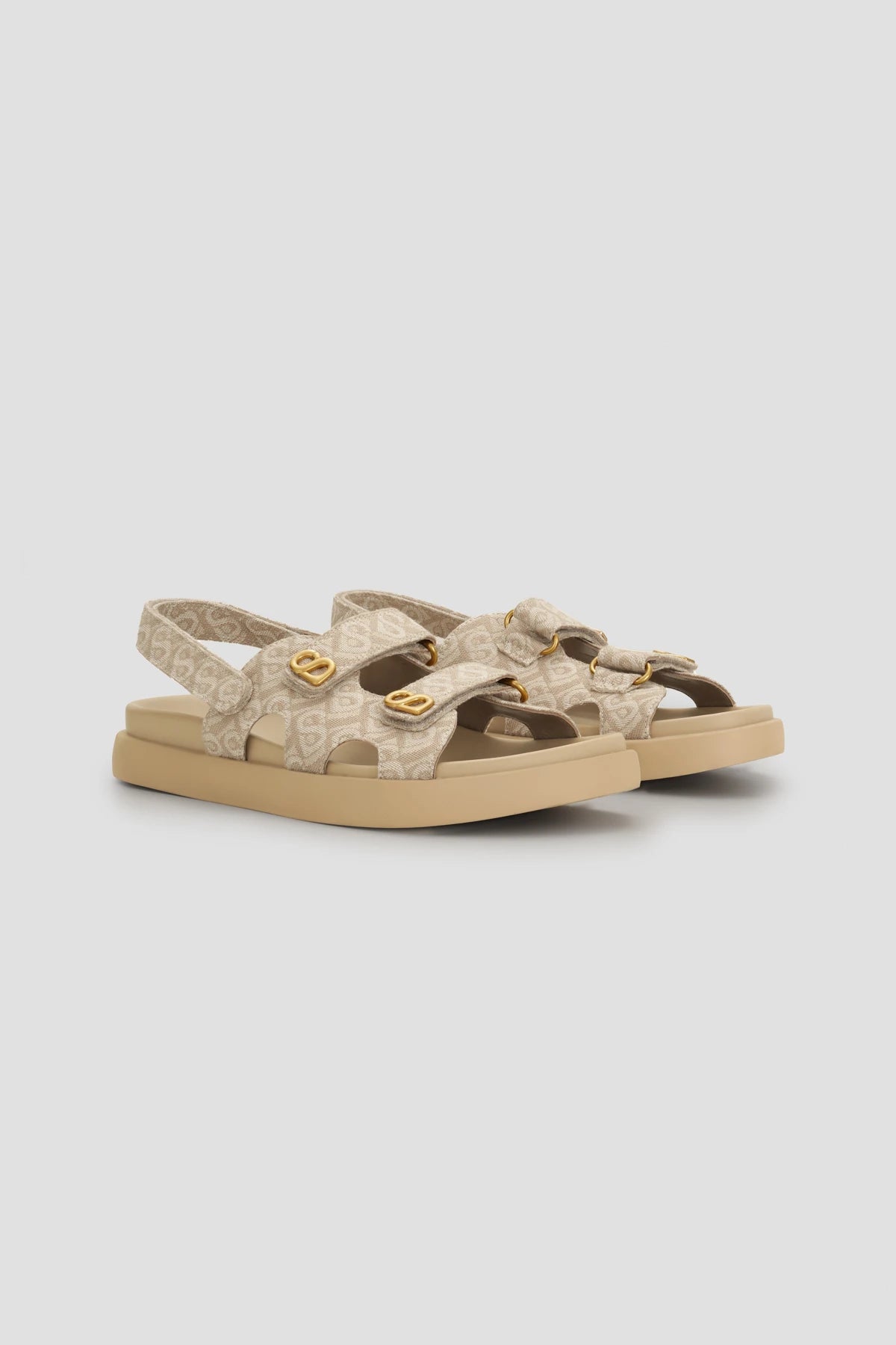 Bimu Double Strap Sandal - Beige