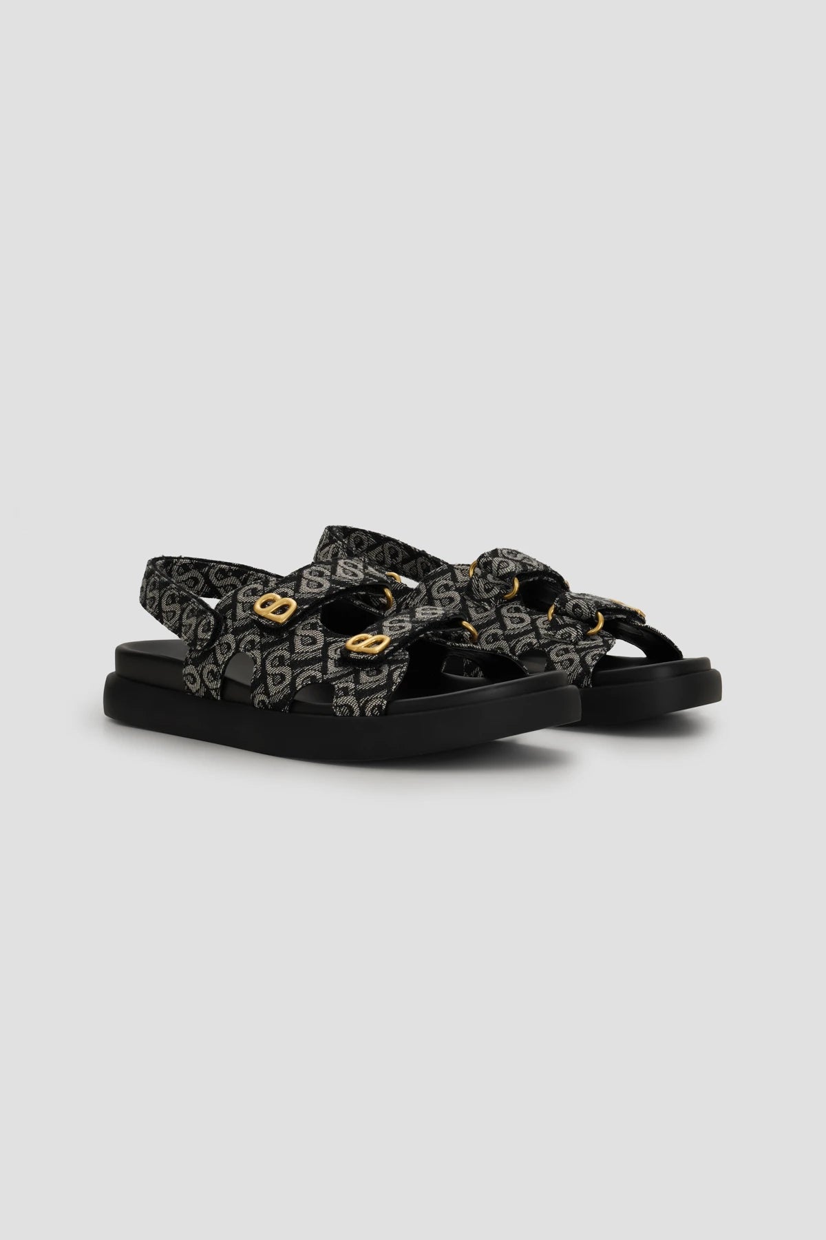 Bimu Double Strap Sandal - Black