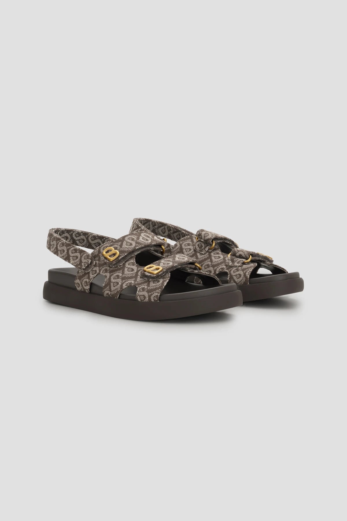 Bimu Double Strap Sandal - Brown