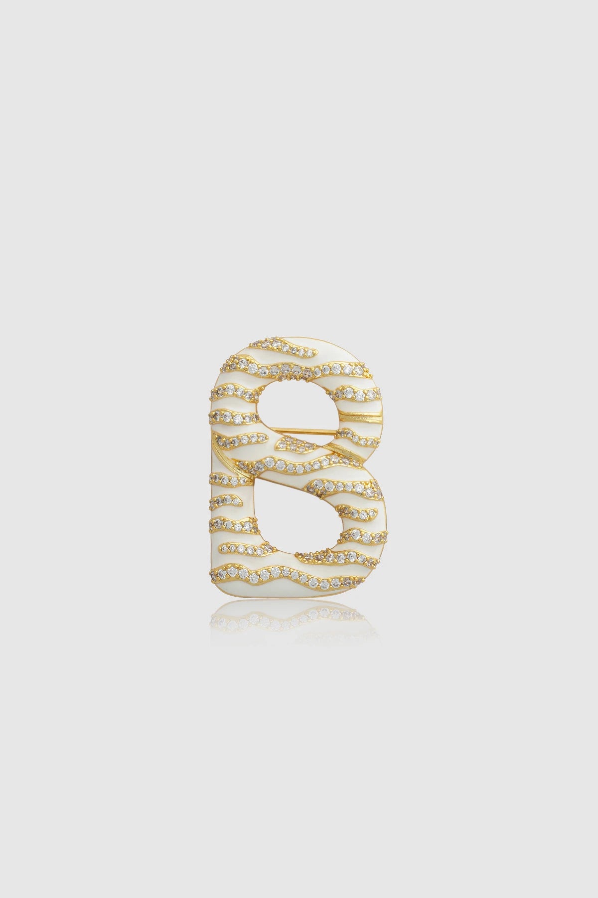 Signature Maris Brooch - White