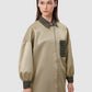 Bimu Mix Fabric Shirt - Taupe