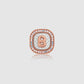 Square Pin Brooch Package - White
