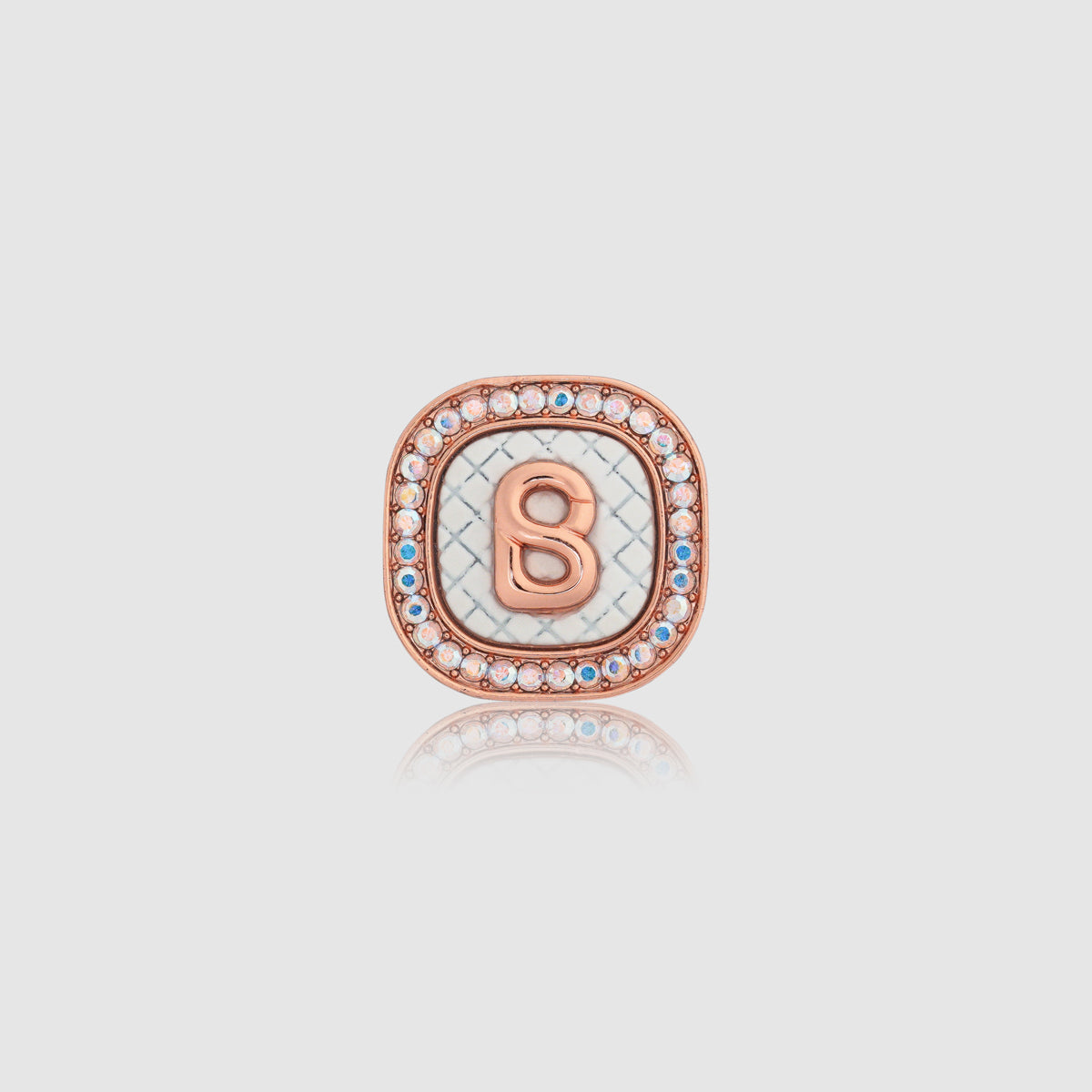 Square Pin Brooch Package - White
