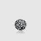 Liora Pin Brooch - Hematite Marble