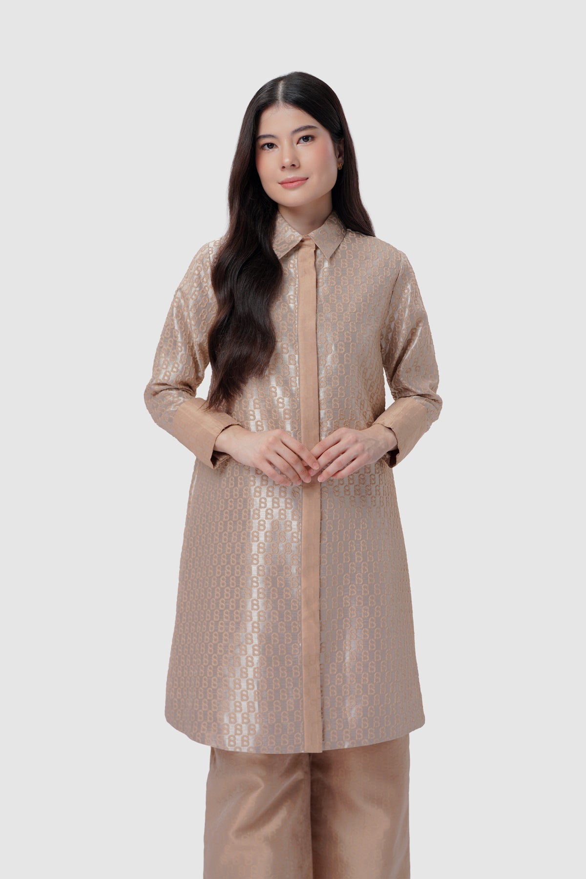 Signature Jacquard Tunic - Dusty