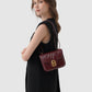 Alba Bag - Burgundy in Croco
