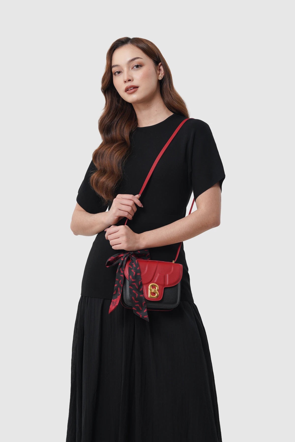 Alba Bag - Black/Red