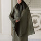 Linka Two Tone Capsule Prayer Robe - Cocoa