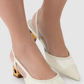 Signature Jacquard Be Heels - Broken White