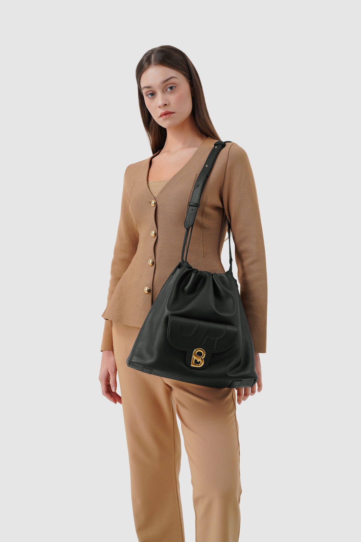 Alma Hobo Bag - Black