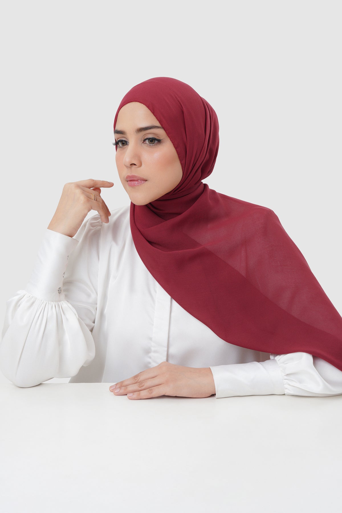 Everyday Twill Shawl - Pomegranate