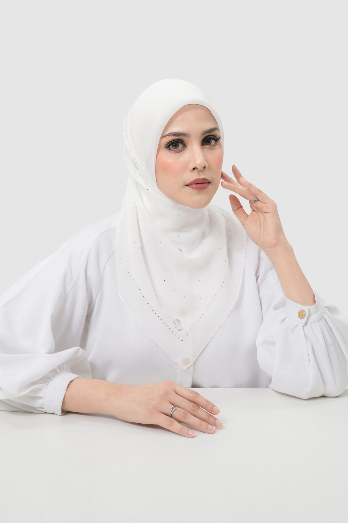 Everyday Glam Scarf - White
