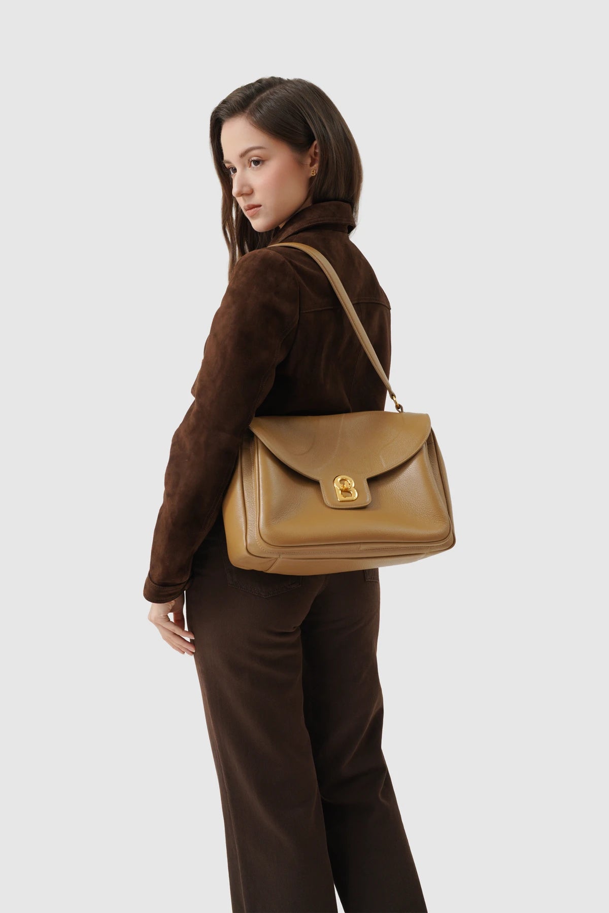 Savina Bag - Pebble Leather - Amber Haze