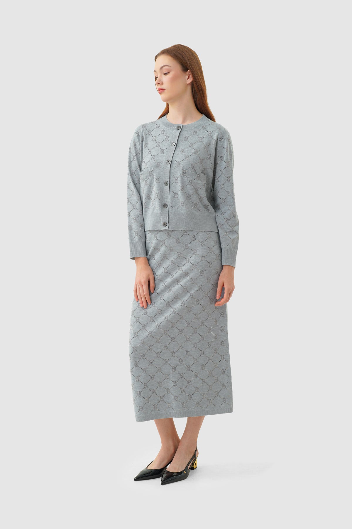Beverly Knit Set - Grey