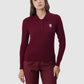 Everyday Knit Half Button - Maroon