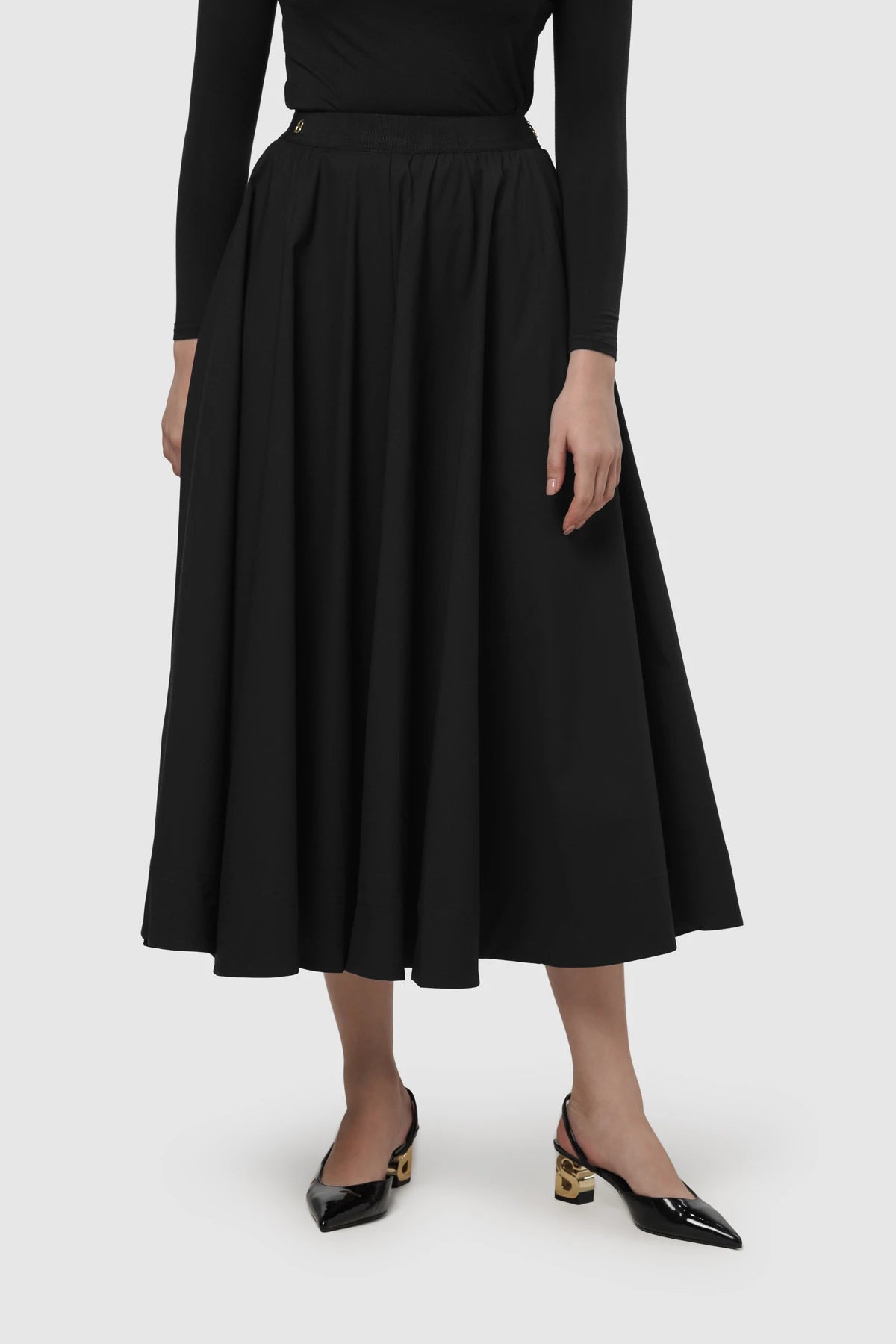 Bianca Cotton Skort - Black