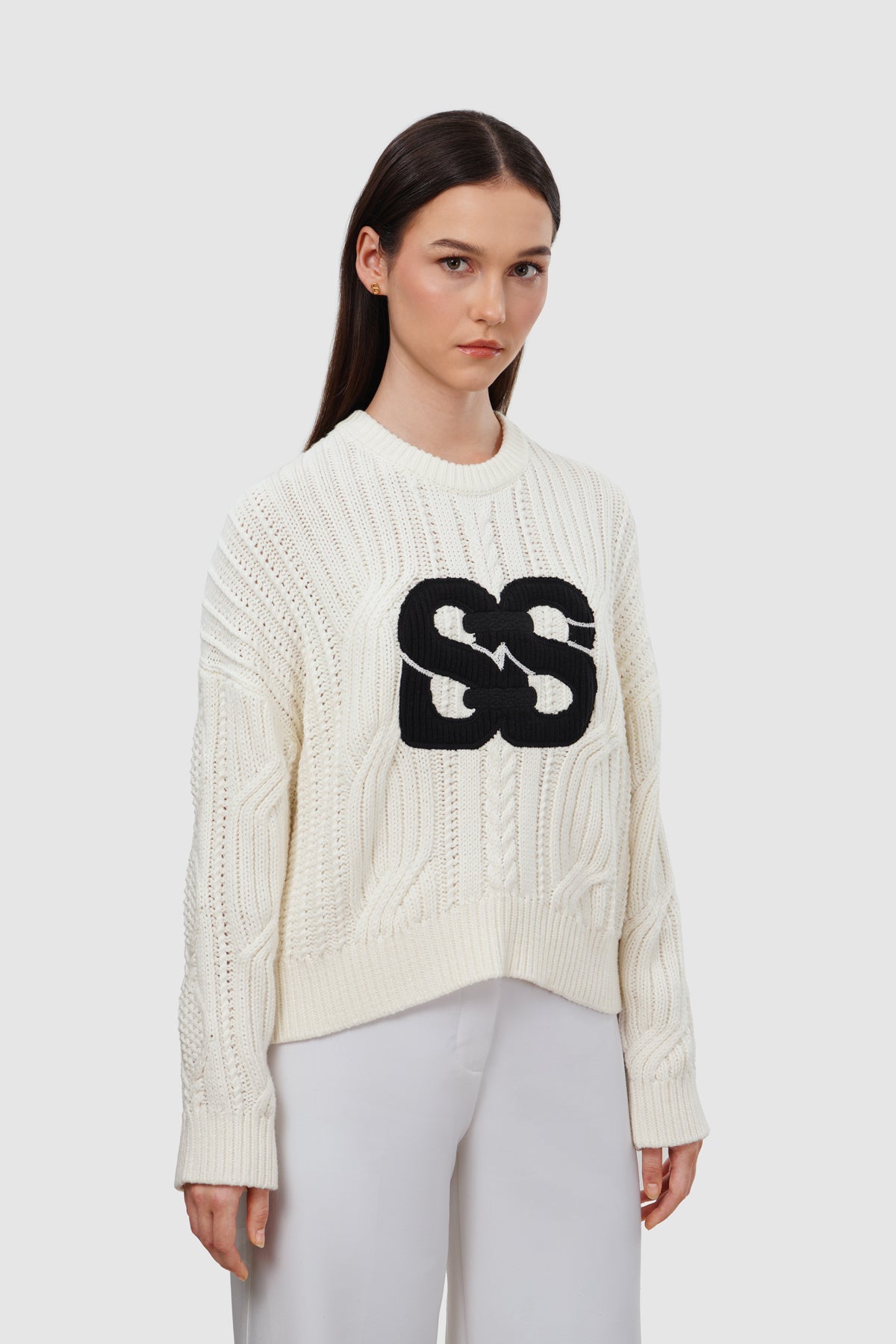 Deux Knit Sweater - Ivory