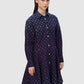 Monogram Denim Tunic - Fuchsia