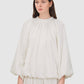 Leena Cotton Ruffle Blouse - White