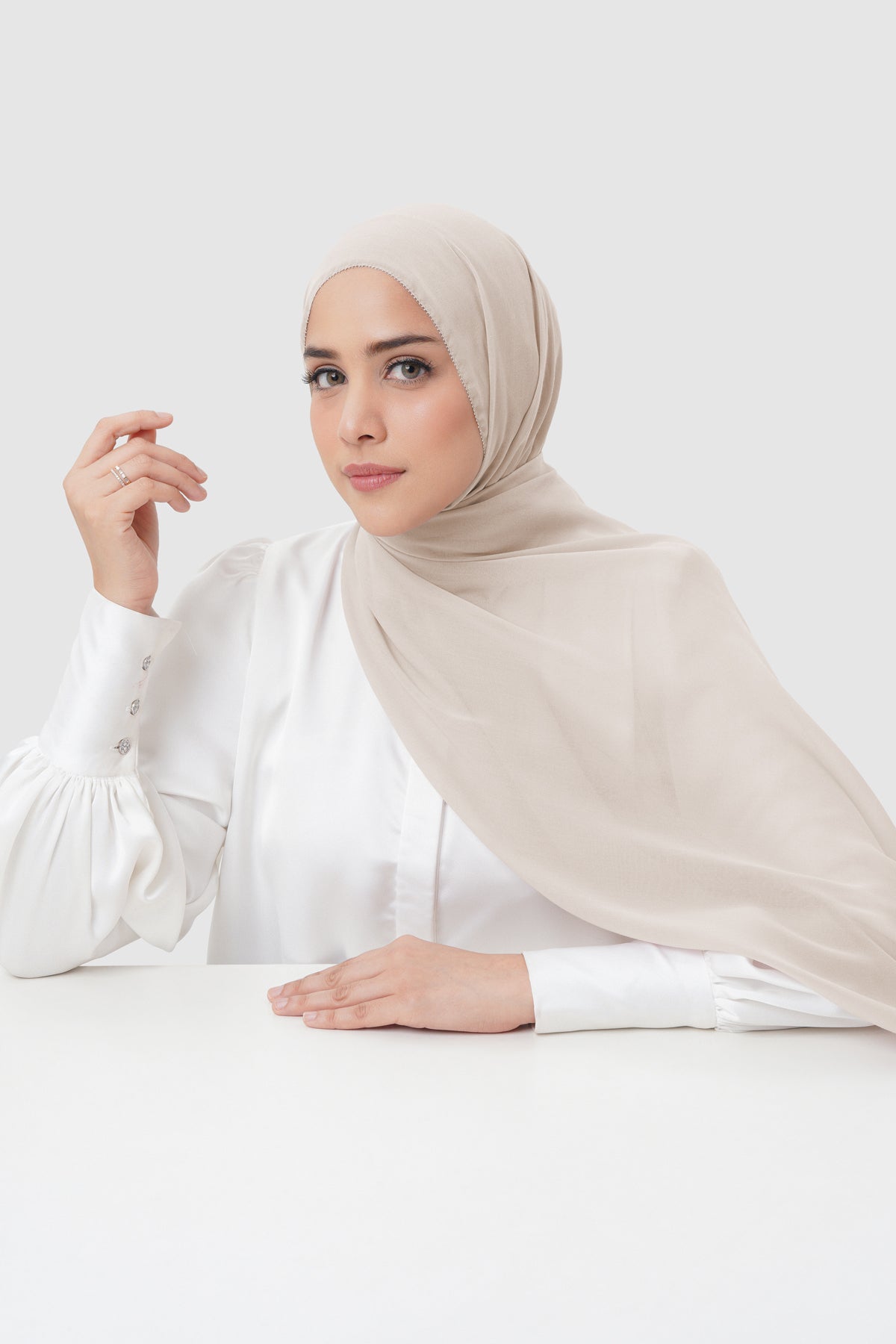 Everyday Twill Shawl - Silver Gray