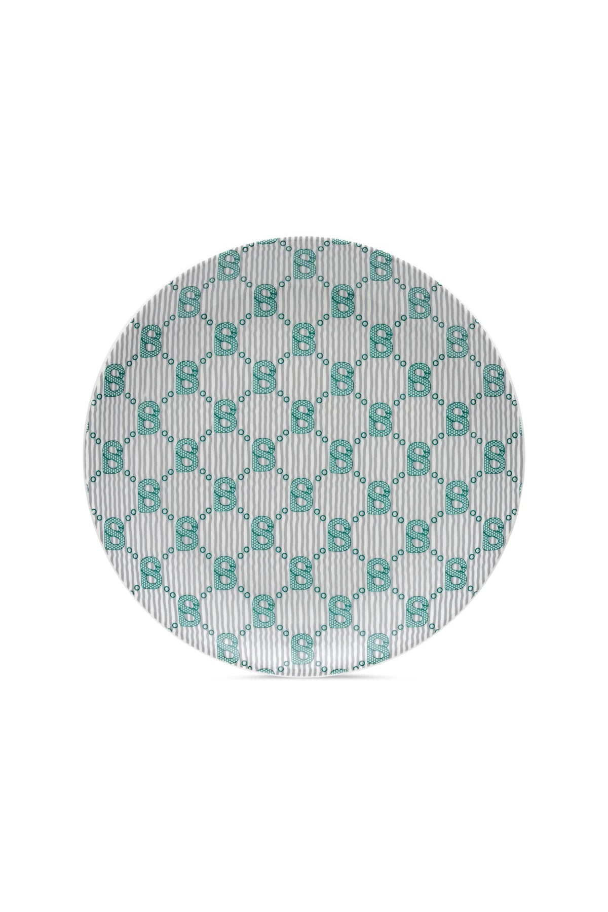 Beverly Monogram Salad Plate - Teal